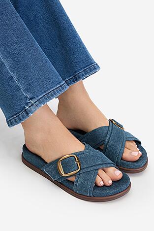 Klapki GUESS JEANS CEO-HY1001-6 Jeansowy