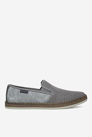 Espadryle Rieker B5265-43 Szary