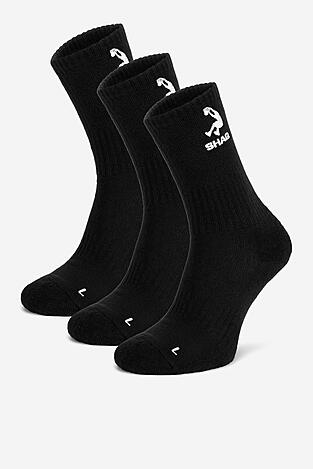 Ponožky SHAQ AS_SHQ_H_001W_SS25 (3-PACK) ČERNÁ