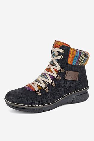 Bocanci Rieker 73343-00 NEGRU