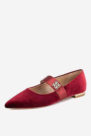 Baleriny NINE WEST 8168-1 Bordowy