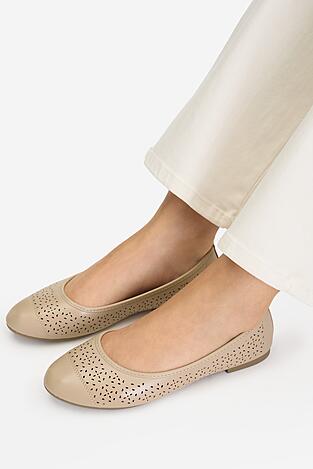 Baleriny Jenny CEO-39408-301 Beżowy