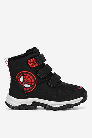 Šněrovací vyšší obuv Spiderman CP76-AW24-326SPRMV ČERNÁ