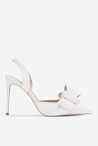 Czółenka EVA MINGE MIA-SLT18267-195 Biały