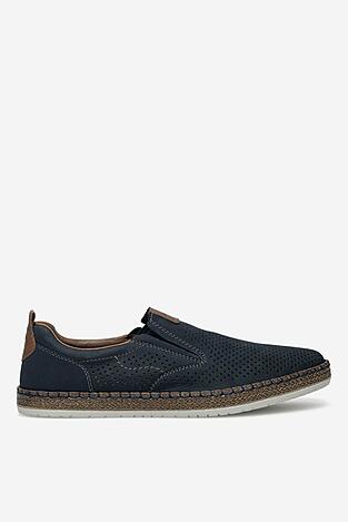 Espadryle Rieker B5258-14 Niebieski