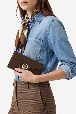 Portfel Beverly Hills Polo Club CWBEO-BHPC-W1-010-SS26 Brązowy