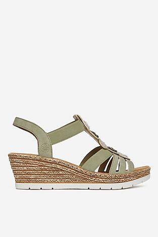 Sandale Rieker 619B2-52 VERDE DESCHIS