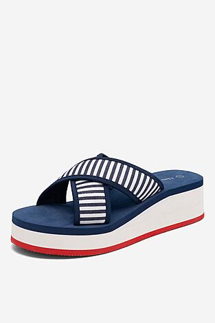 Klapki Clara Barson KRISTY WSS20782-01 Granatowy