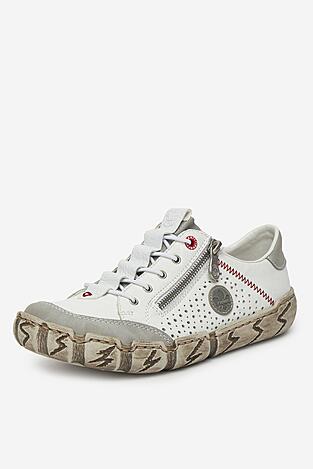 Półbuty Rieker L0355-80 Biały