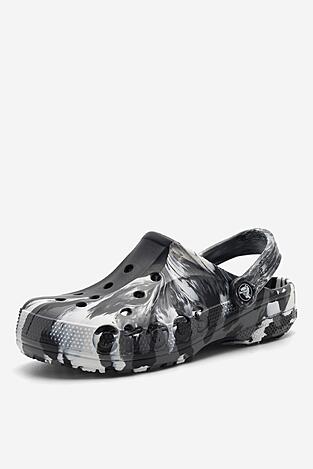 Șlapi pentru bazin Crocs C-BAYA MARBLED CLOG 206935-066 NEGRU