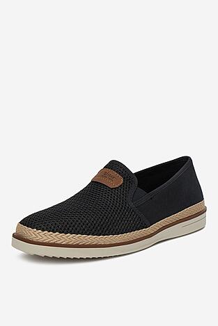 Espadryle Rieker B2366-00 Granatowy