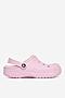 Klapki basenowe Crocs C-BAYA LINED CLOG 205969-6GD Różowy