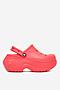 Klapki basenowe Crocs BELLA CLOG 210062-611 Czerwony