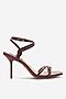 Sandały NINE WEST FARAZA ZL23014CC Bordowy