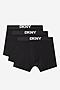 Majtki 3-pak DKNY NEW YORK - AW24 (3-PACK) Czarny