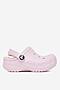 Klapki basenowe Crocs C-BAYA LINED CLOG T 207501-79R Różowy