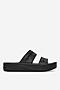 Klapki basenowe Crocs BAYA PLATFORM SANDAL 208188-001 Czarny