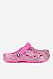 Klapki basenowe Crocs C-BAYA GLITTER CLOG T 207014-7AA Różowy