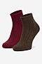 Skarpetki NINE WEST CEO_LA_NW_12744_Z_AW25 (2-PACK) Bordowy