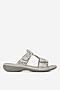 Klapki Rieker 659X6-80 Srebrny