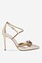 Czółenka EVA MINGE ANCONA-V325-25531 Złoty