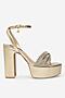 Sandały NINE WEST WFA2736-1 Złoty