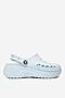 Klapki basenowe Crocs C-BAYA PLATFORM CLOG 208186-4JQ Niebieski