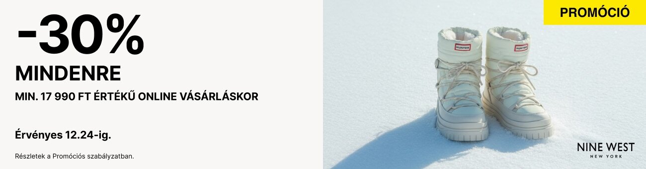 30% kedvezmény Mikulás-napon, min. 17 990 Ft értékű online vásárláskor