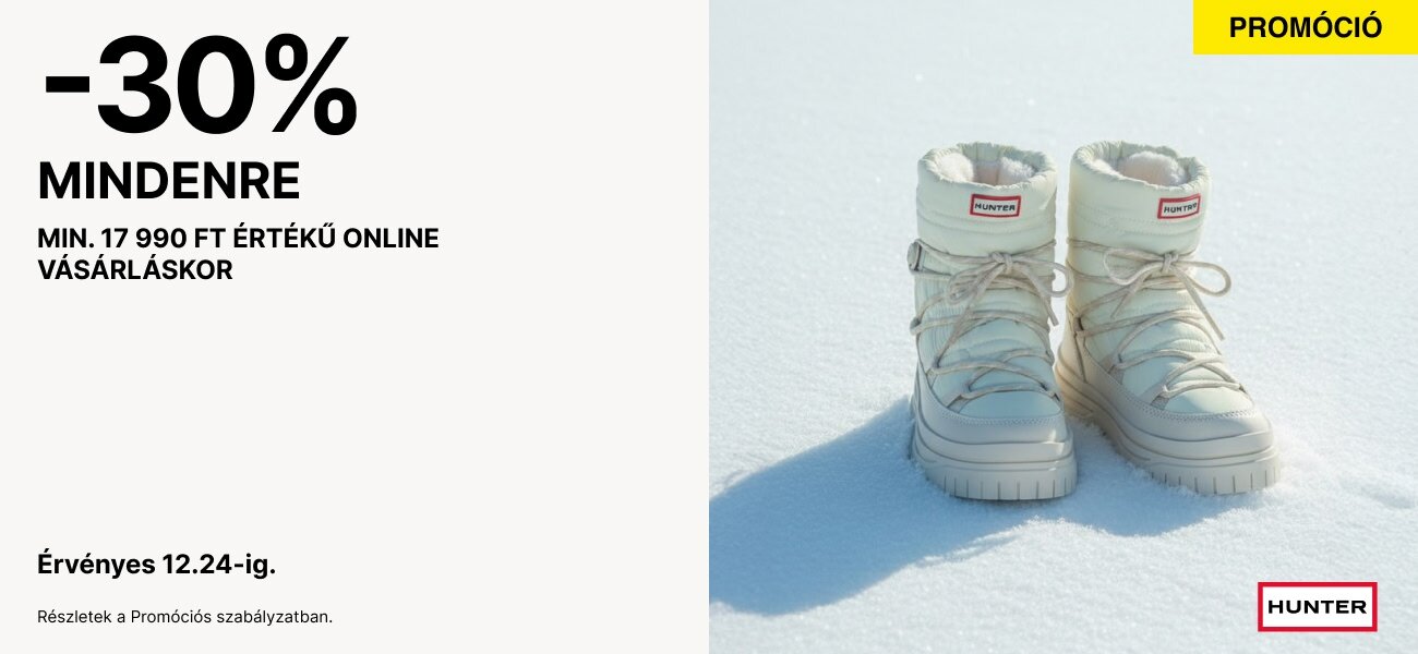 30% kedvezmény Mikulás-napon, min. 17 990 Ft értékű online vásárláskor