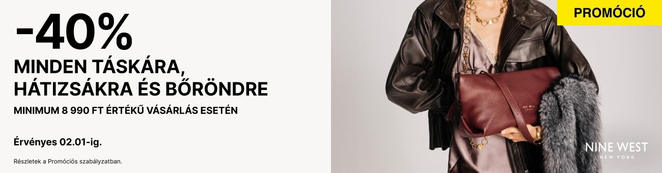 -40%  MINDEN TÁSKÁRA, HÁTIZSÁKRA ÉS BŐRÖNDRE