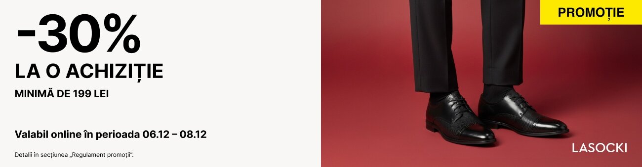 30% reducere de Mos Nicolae pentru cumparaturi de min. 199 lei