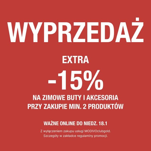 Extra -15% na buty zimowe przy zakupie min. 2 produktów