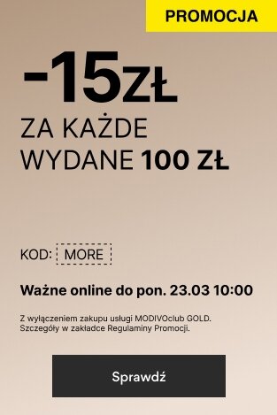 -15 zł za każde wydane 100 zł