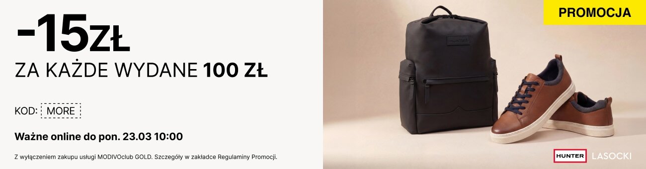 -15 zł za każde wydane 100 zł