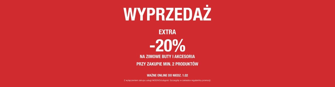 Extra -20% na buty zimowe przy zakupie min. 2 produktów
