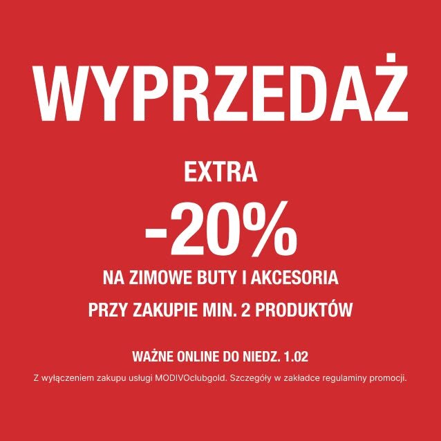 Extra -20% na buty zimowe przy zakupie min. 2 produktów