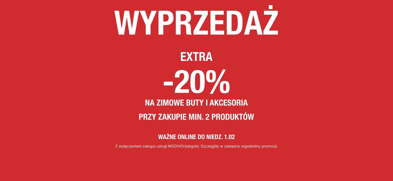 Extra -20% na obuwie zimowe