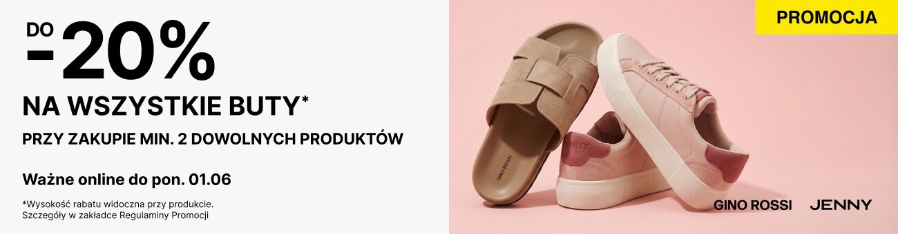 do -20% na buty