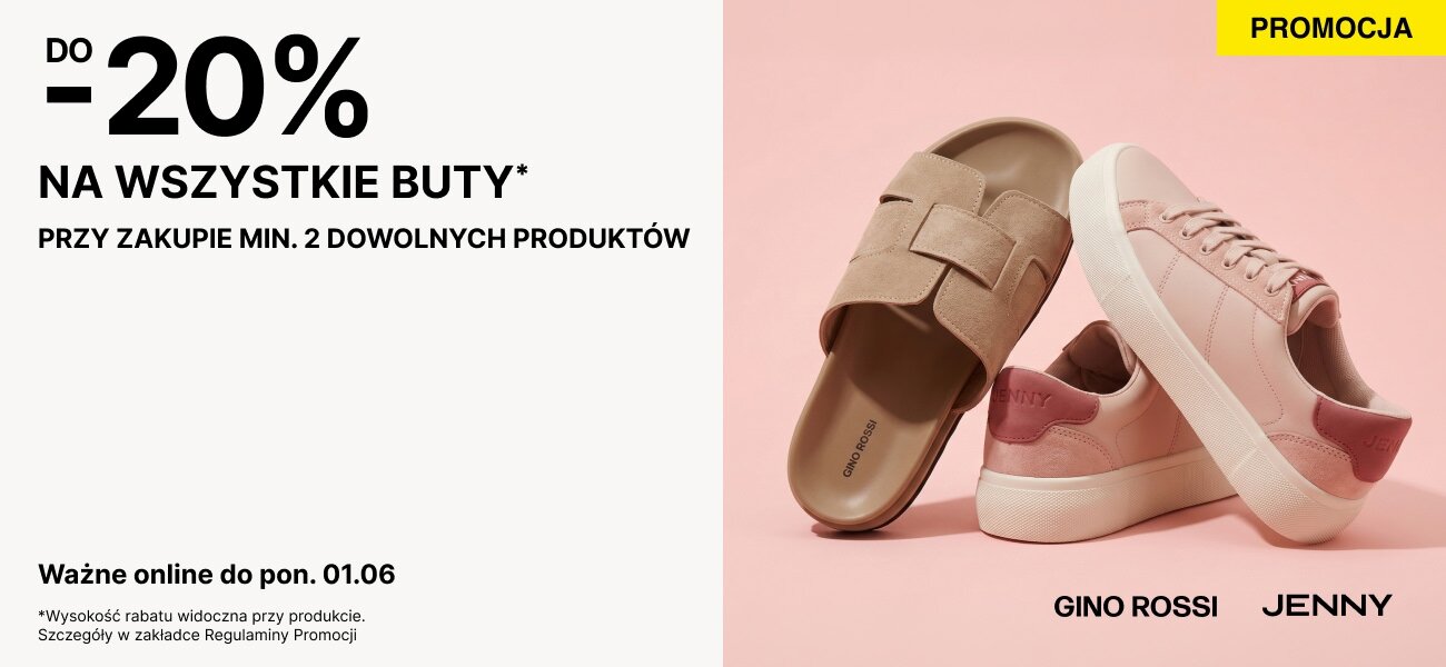 do -20% na buty