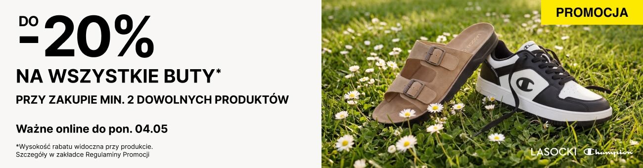 do -20% na buty