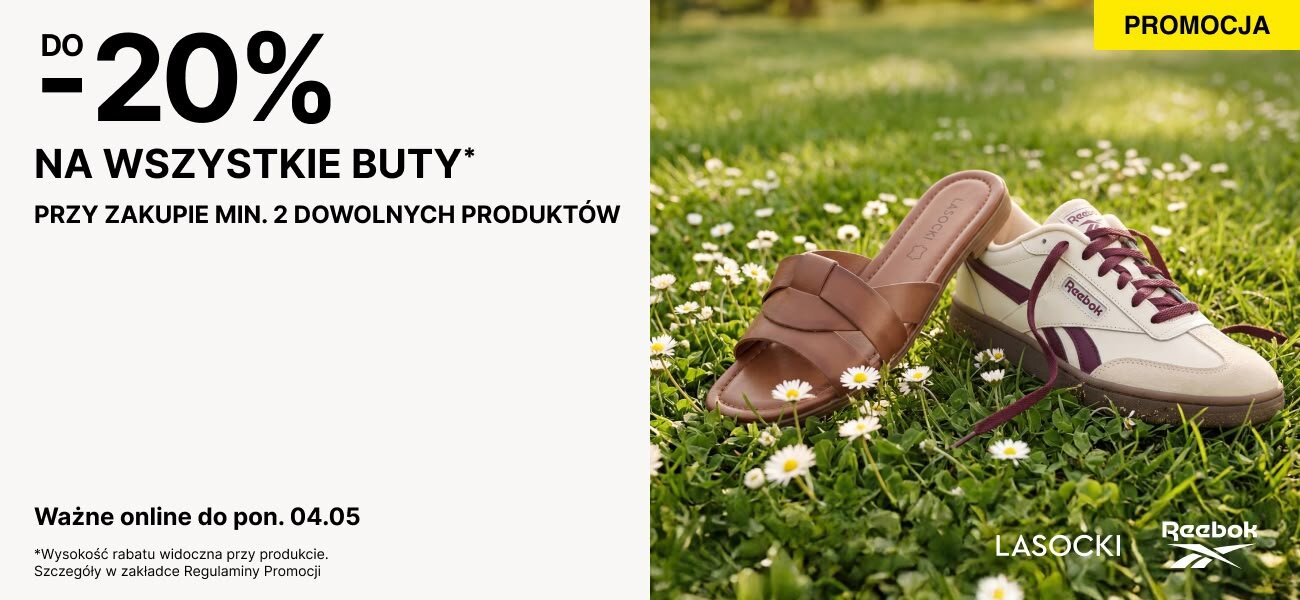 do -20% na buty