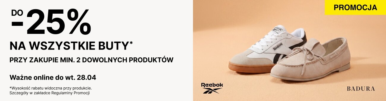 do -25% na buty