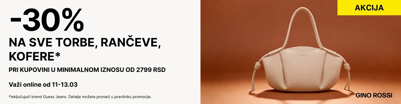 -30% NA SVE TORBE, RANČEVE, KOFERE