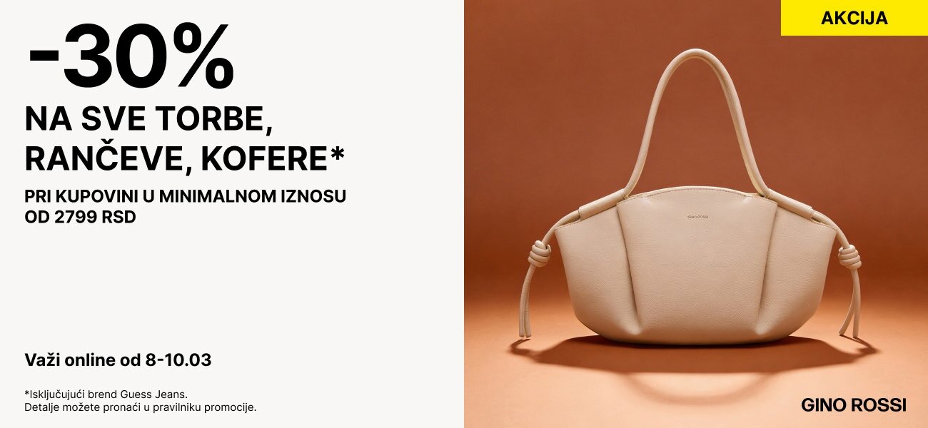 -30% NA SVE TORBE, RANČEVE, KOFERE