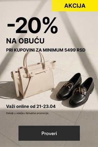 -20%  NA OBUĆU pri kupovini za minimum 5499 RSD
