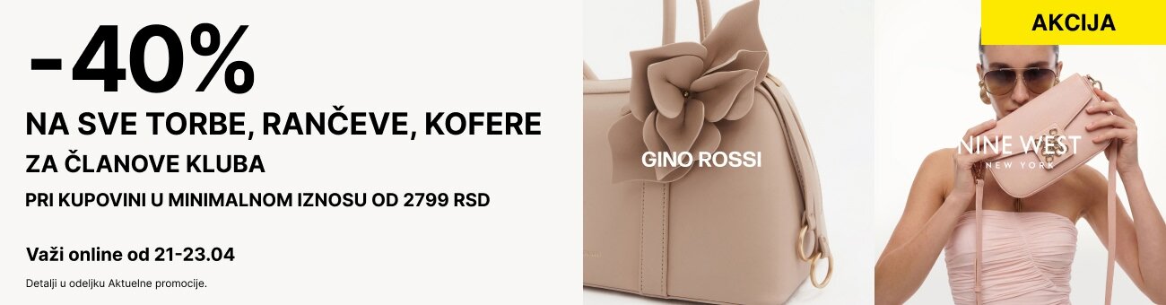 -40% NA SVE TORBE, RANČEVE, KOFERE