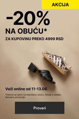 -20% na obuću za kupovinu preko 4999 RSD