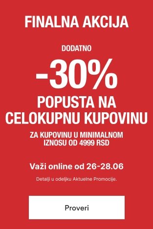 DO 30% POPUSTA NA CELOKUPNU KUPOVINU