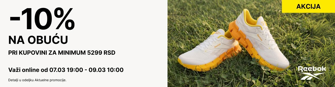-10% NA OBUĆU pri kupovini za minimum 5299 RSD