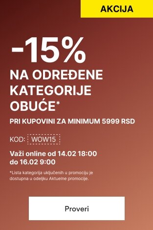 -15% na određene kategorije obuće